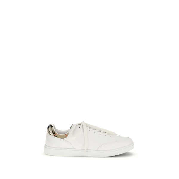 Burberry UPPER 100% Calf Leather Bos Taurus sneakers in white