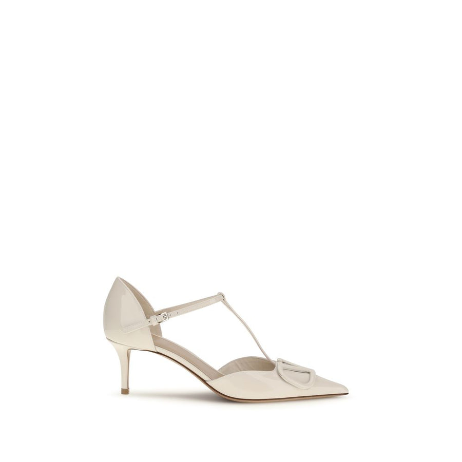 Valentino Garavani 100% Calf Leather Bos Taurus pump in beige