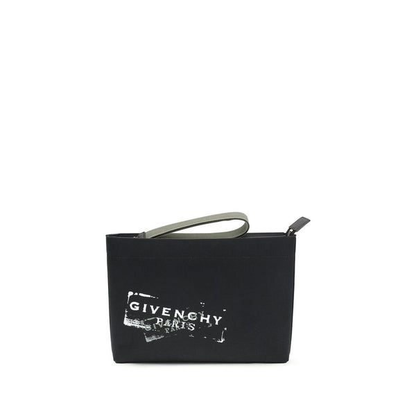 Givenchy 100% Cotton clutch in black