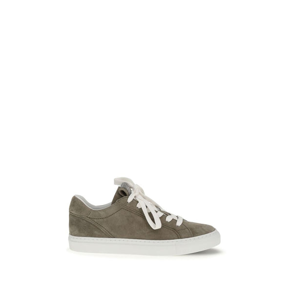 Brunello Cucinelli UPPER 100% Calf Leather Bos Taurus SOLE 100% Rubber sneaker in gray