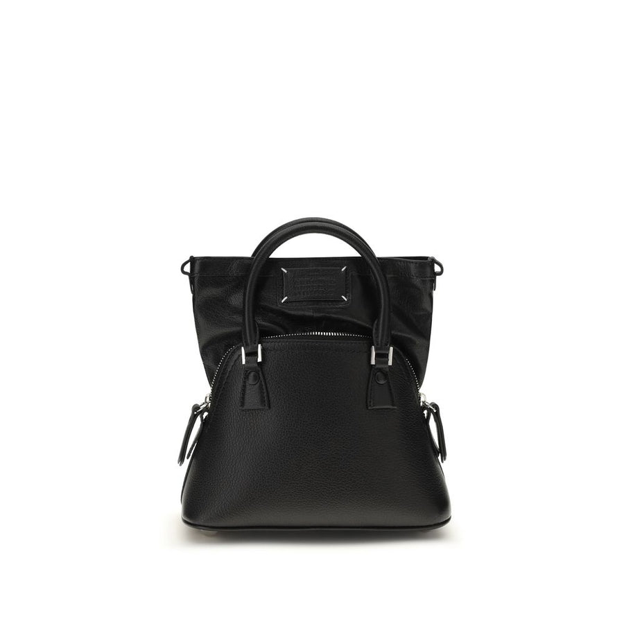 Maison Margiela 100% Goatskin top handle bag in black