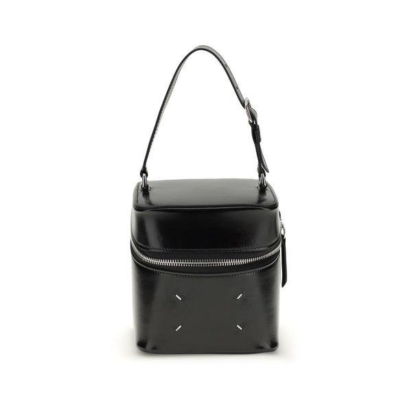 Maison Margiela 100% Calf Leather Bos Taurus bucket bag in black