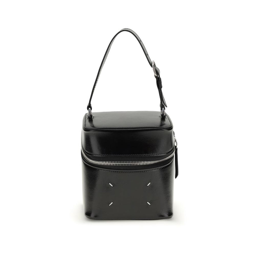 Maison Margiela 100% Calf Leather Bos Taurus bucket bag in black