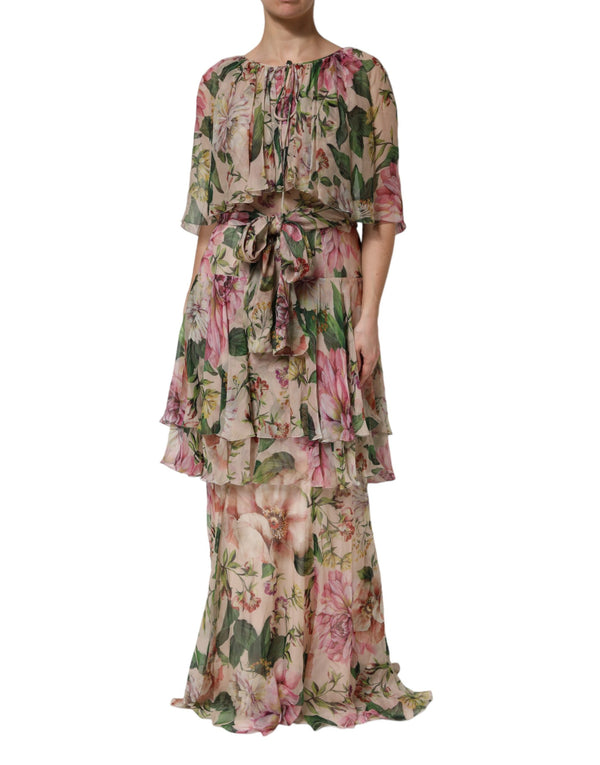 Dolce & Gabbana 100% Silk; Lining: 53% Silk dress in multicolor