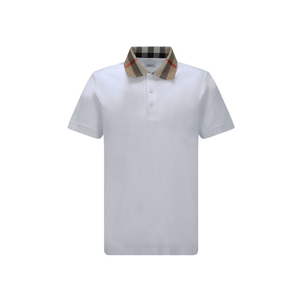 Burberry 100% Cotton polo shirt in white