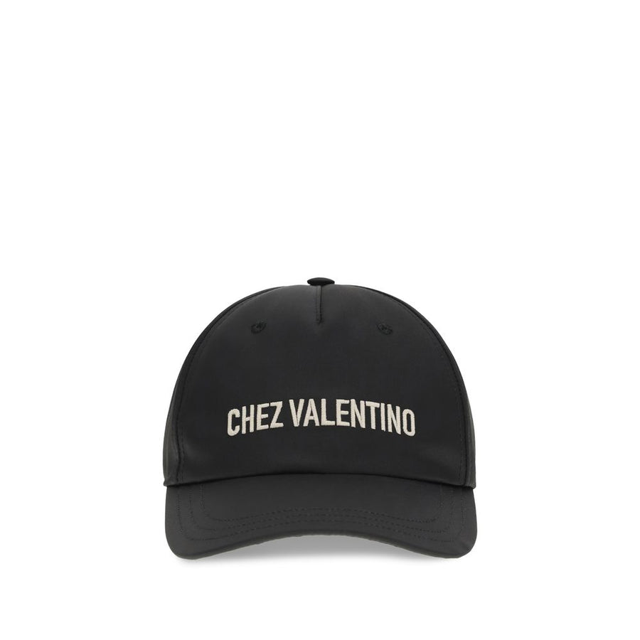 Valentino Garavani VA8Y2HDA41UND9RABB 30% Cotton baseball cap in black