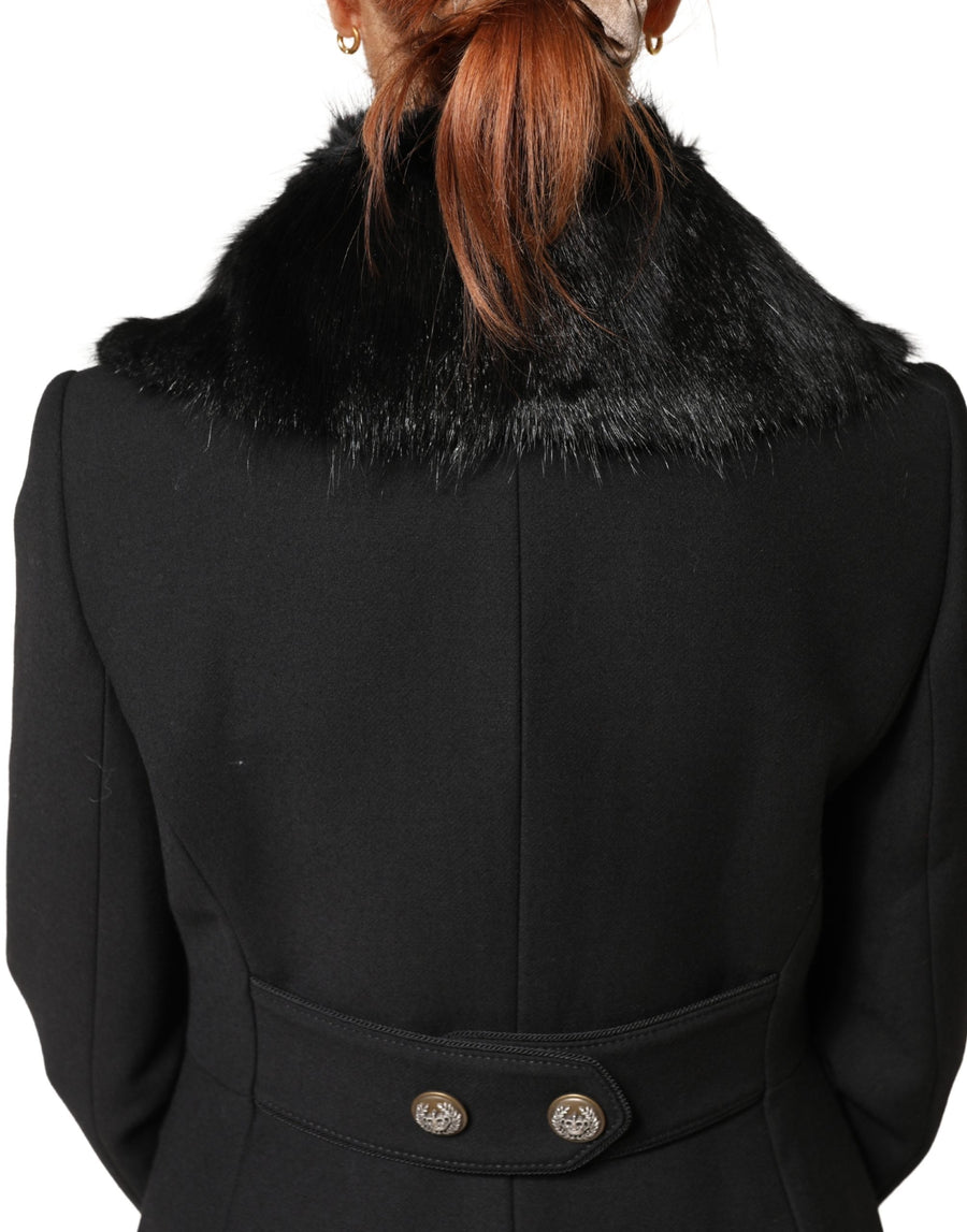 Dolce & Gabbana 100% Rat Mousquet scarf in black