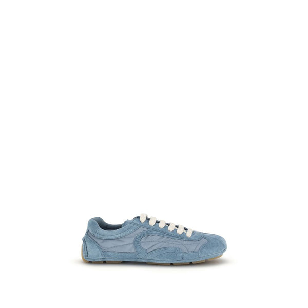 Prada Upper: 100% Lamb Ovis Aries; Sole: 100% Rubber sneaker in blue