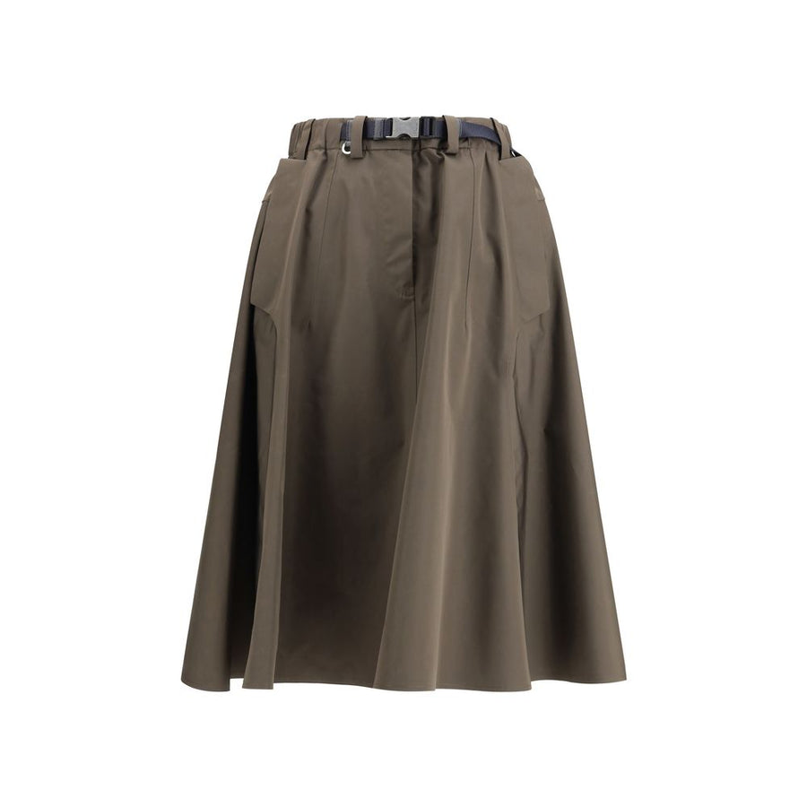 Prada 65% Recycled Polyester skirt in brown
