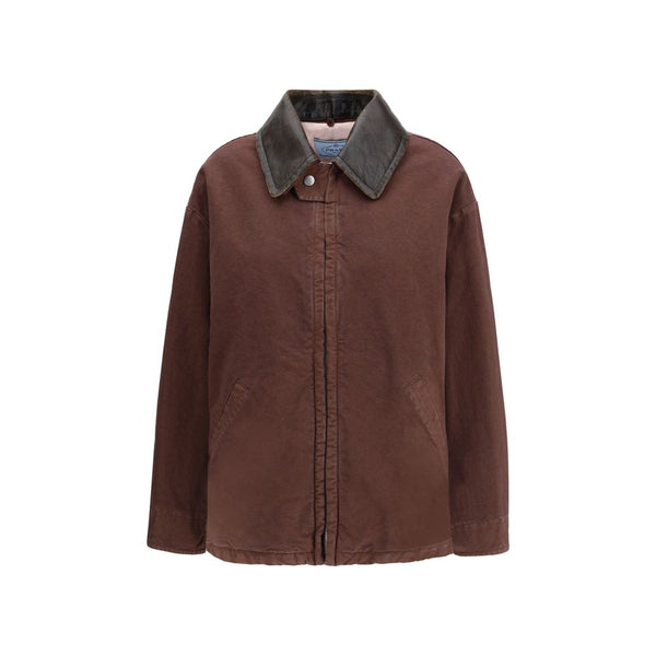 Prada Outer: 100% Cotton coat in brown