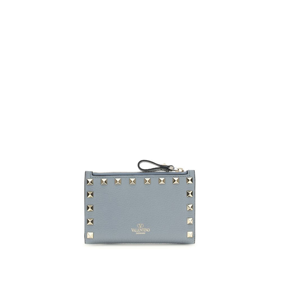 Valentino Garavani 100% Calf Leather Bos Taurus wallet in blue
