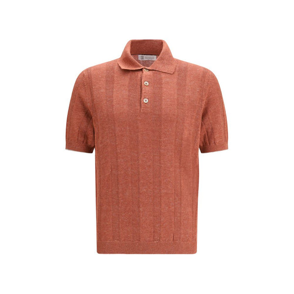 Brunello Cucinelli 100% Cotton polo in orange