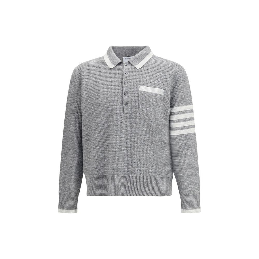 Thom Browne 68% Linen polo in gray