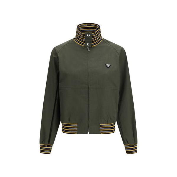 Prada 65% Polyester jacket in green