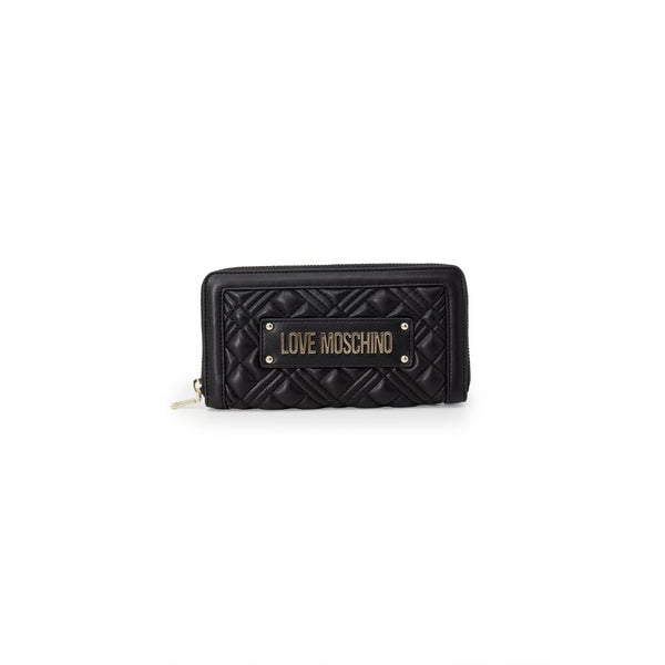 Love Moschino Eco-leather wallet in black
