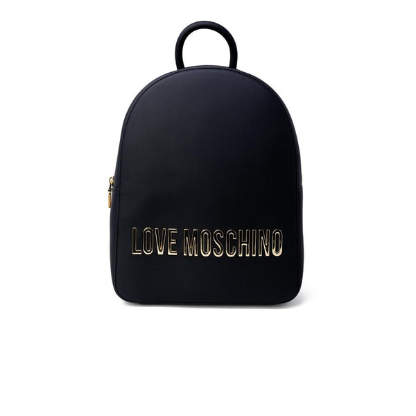 Love Moschino Eco-leather backpack in black