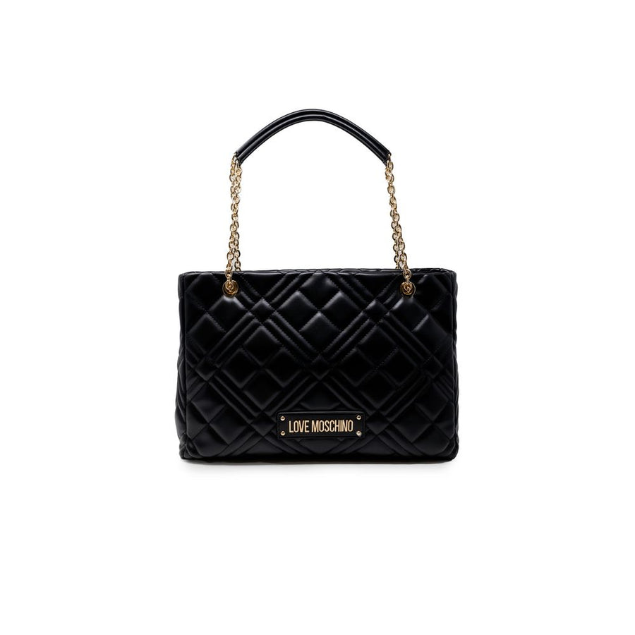 Love Moschino 100% polyurethane shoulder bag in black