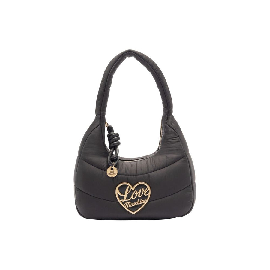 Love Moschino 95% nylon shoulder bag in black