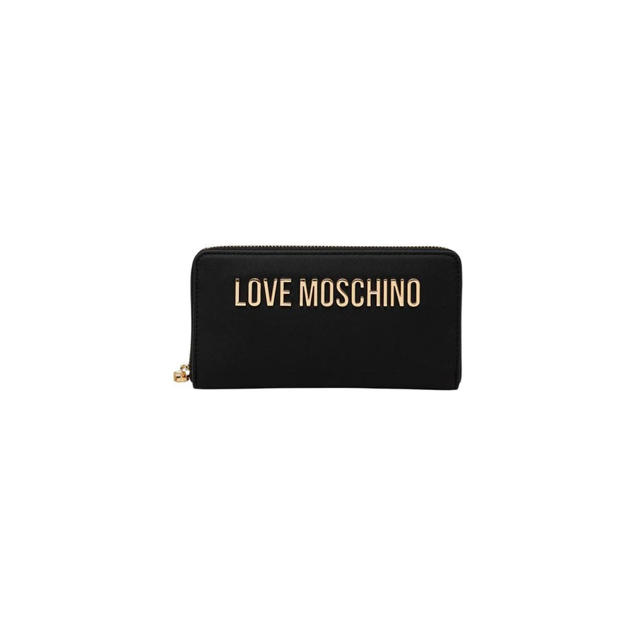 Love Moschino 100% polyurethane wallet in black