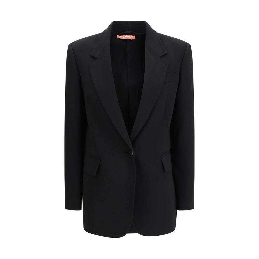 Max Mara 71% Triacetate blazer in black