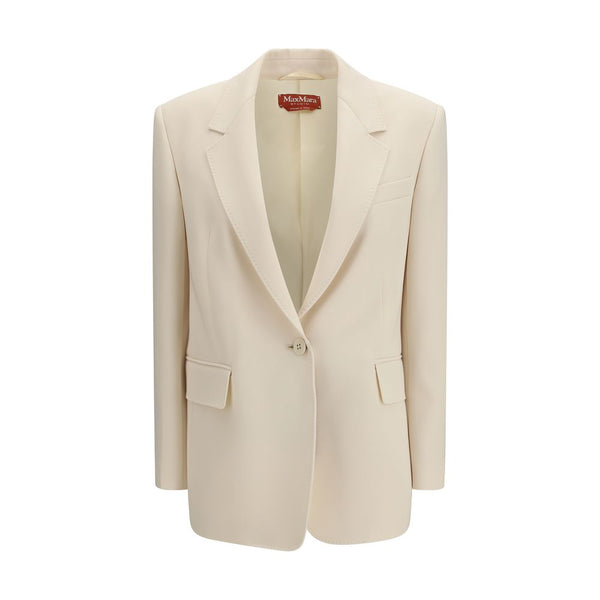 Max Mara 71% Triacetate blazer in beige