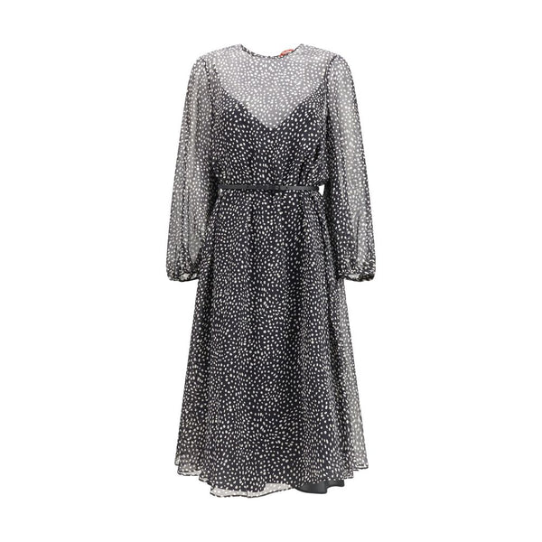 Max Mara 100% Silk dress in black