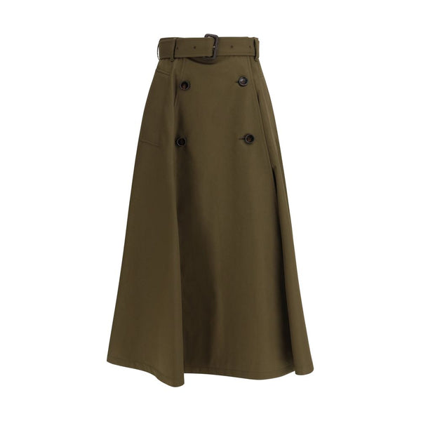 Burberry 100% Cotton skirt in brown