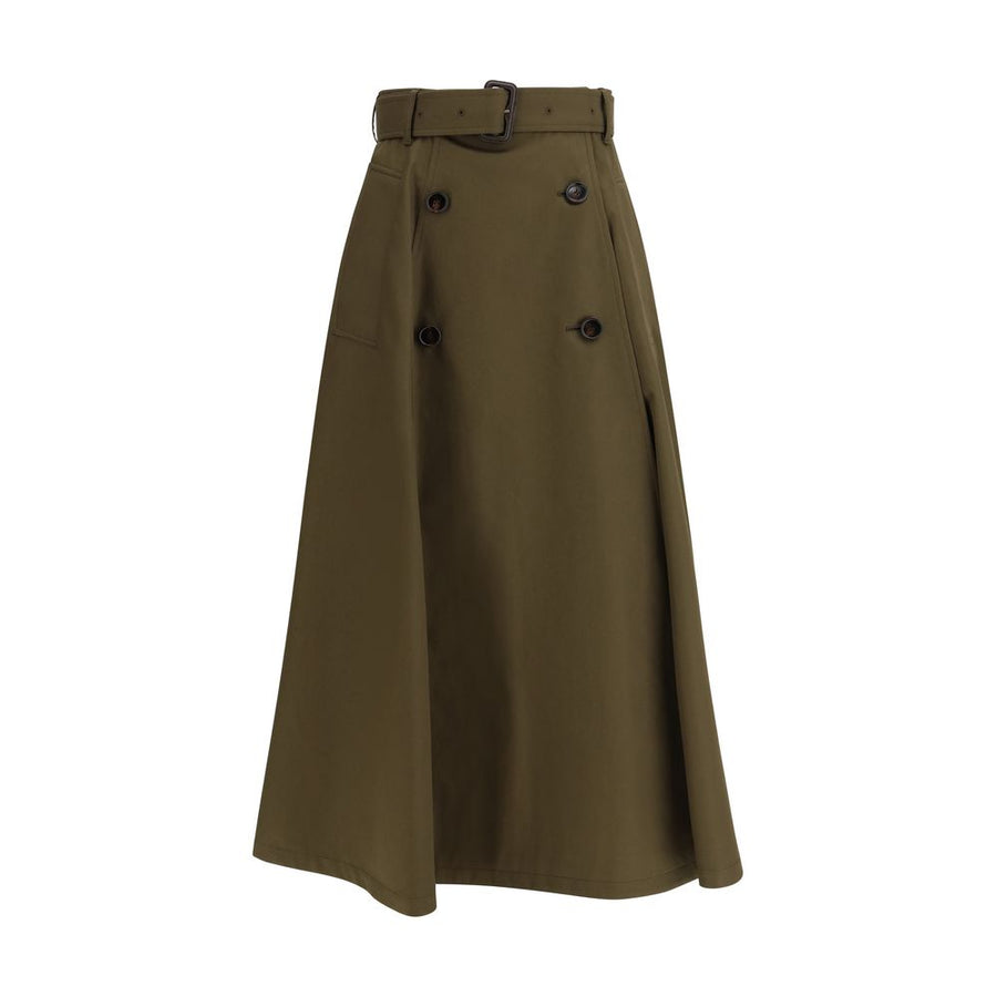Burberry 100% Cotton skirt in brown