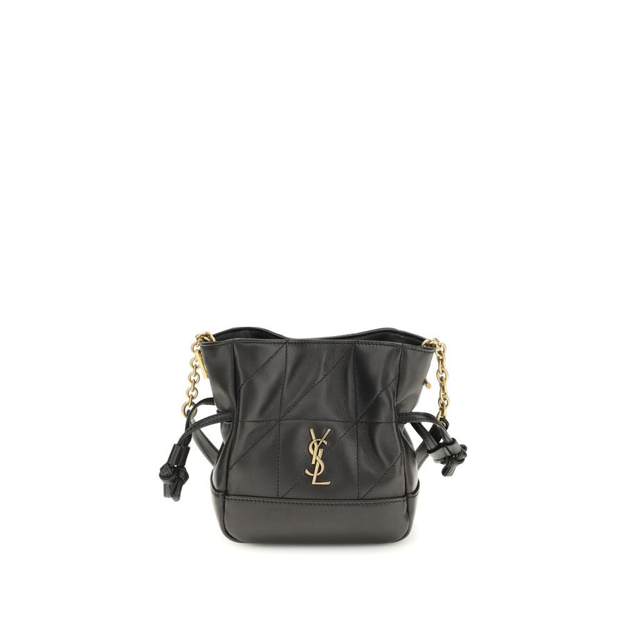 Saint Laurent 100% Lambskin leather shoulder bag in black