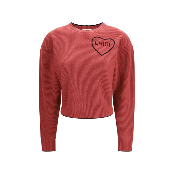 Chloé 70% Wool Ovis Aries sweater in red