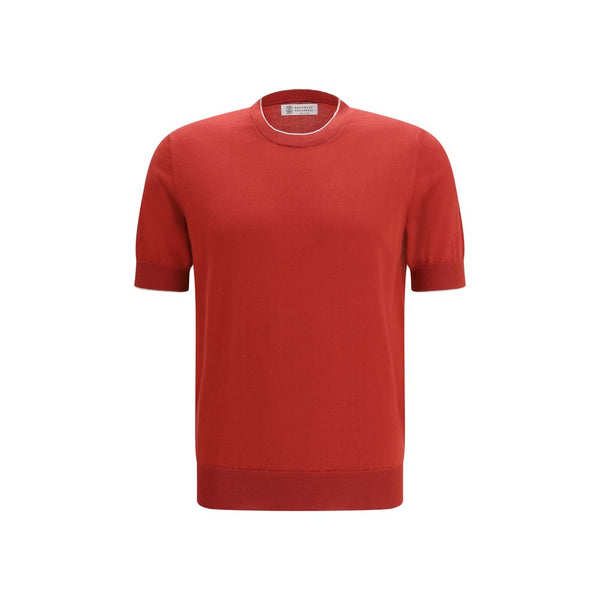 Brunello Cucinelli 100% Cotton t-shirt in red