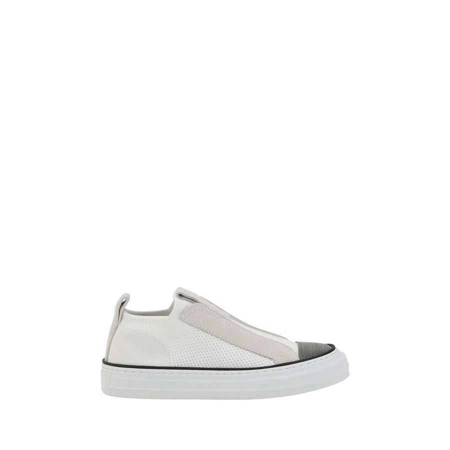 Brunello Cucinelli Upper 100% Nylon sneaker in white