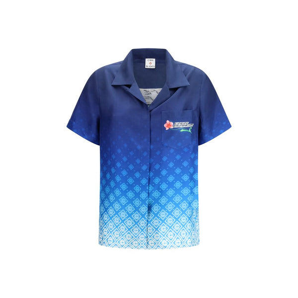 Casablanca 100% Silk shirt in blue