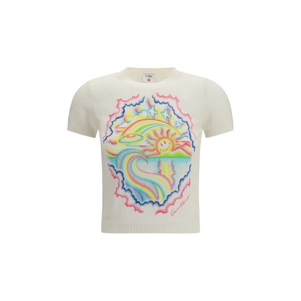 Casablanca 75% Cotton t-shirt in white