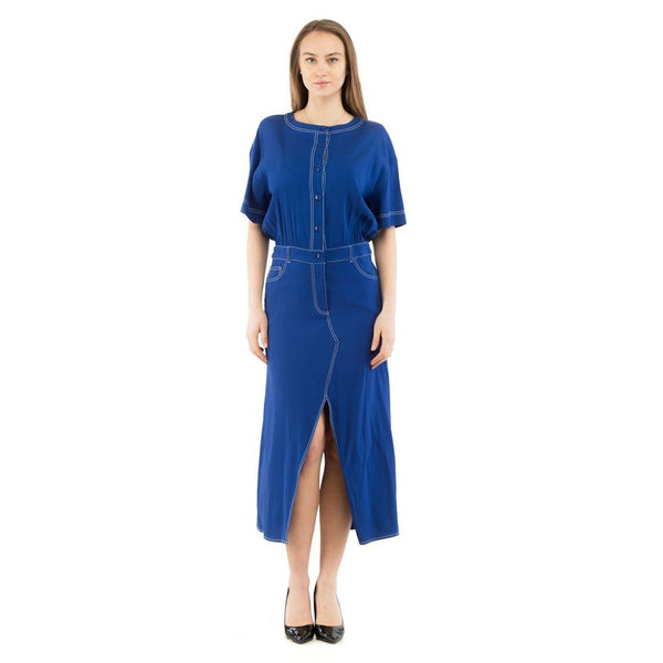 Moschino 61% Acrylic dress in blue