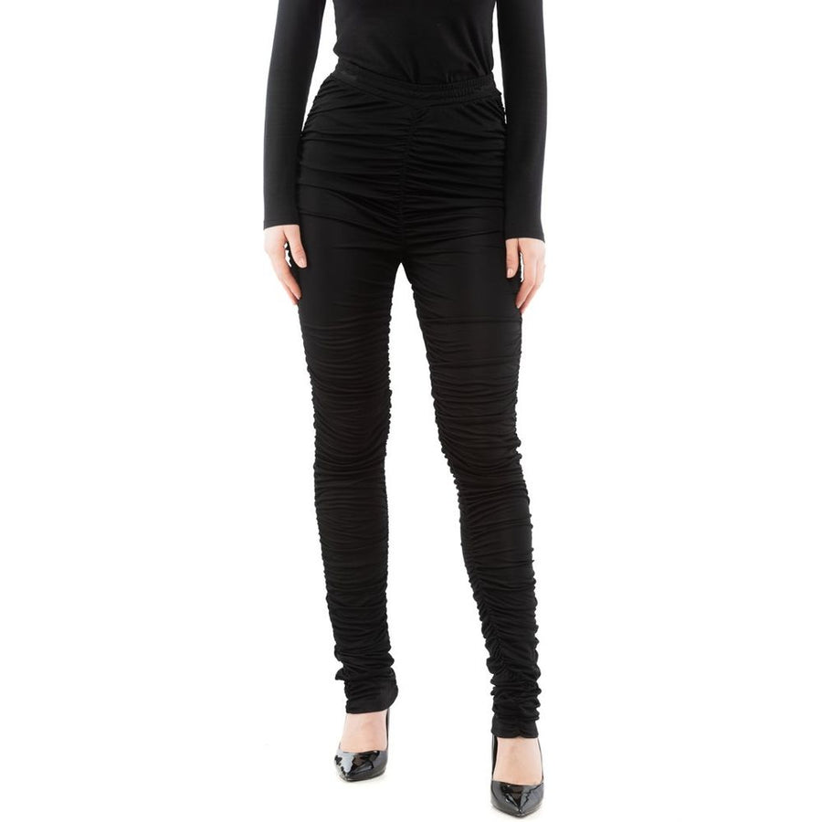 Moschino 100% Viscose trousers in black