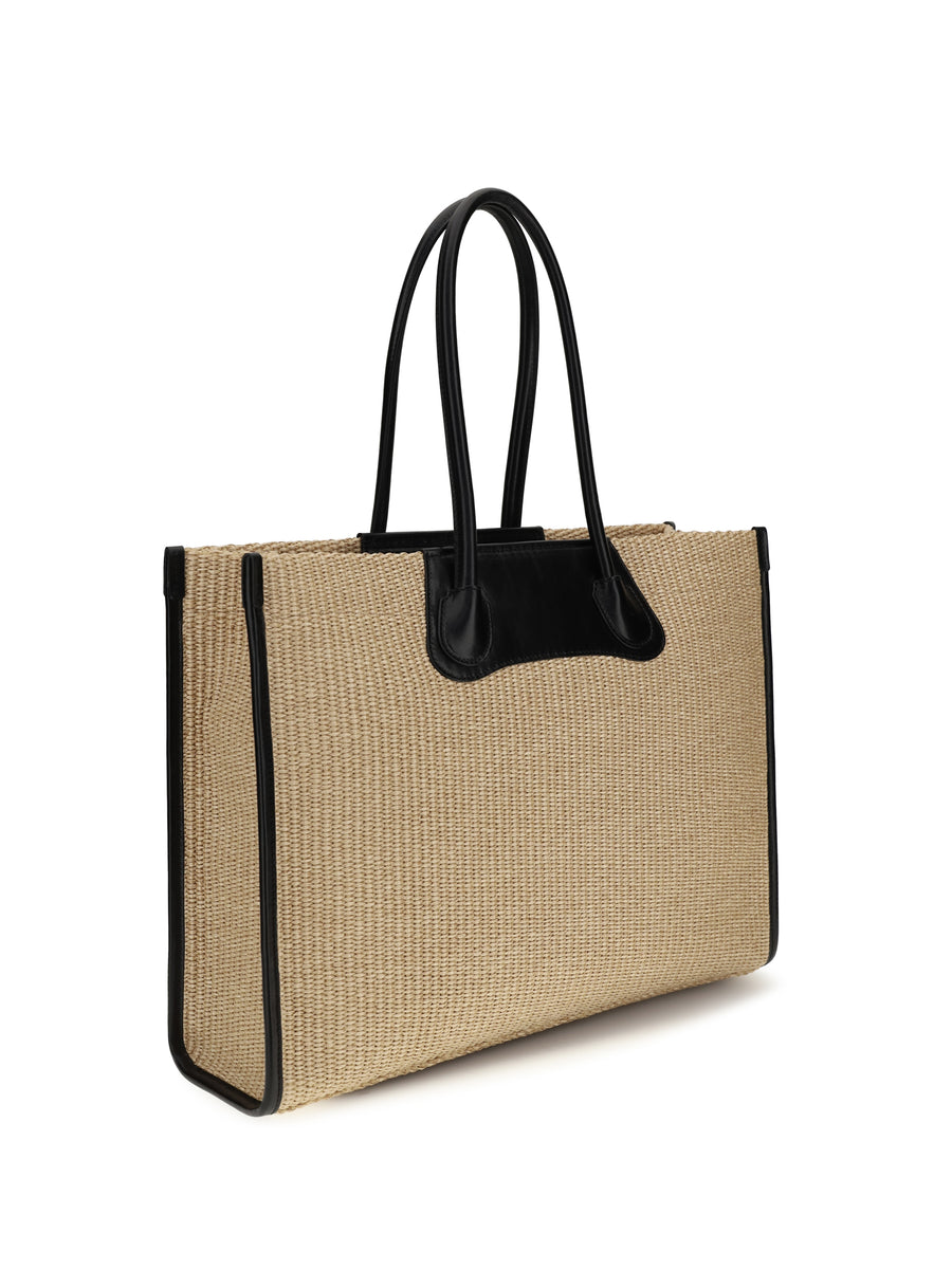 Tote Bag Troy Natural Raffia Shoulder
