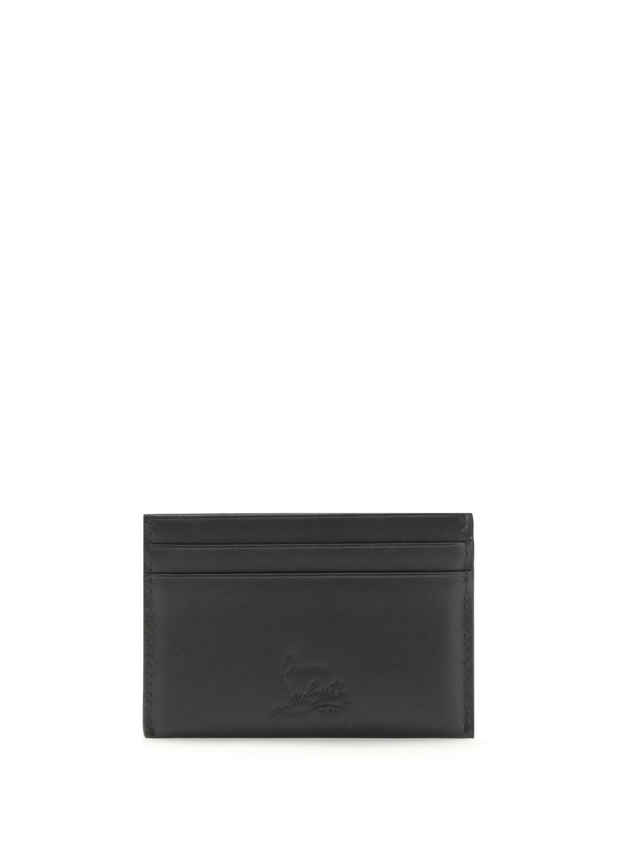 Bettina Card Holder Black And Gold Black/gold Calf Leather Bos Taurus Wallets & Purses