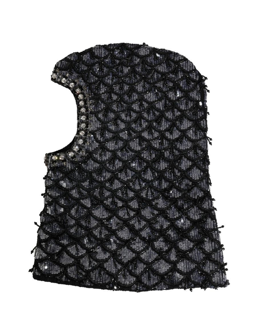 Dolce & Gabbana HAT9931 100% Virgin Wool balaclava in black