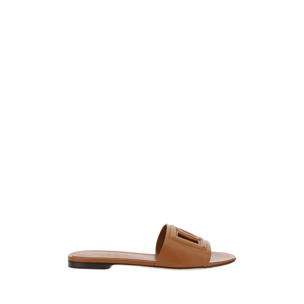 Dolce & Gabbana UPPER 100% Calf Leather Bos Taurus SOLE 100% Calf Leather Bos Taurus sandal in brown