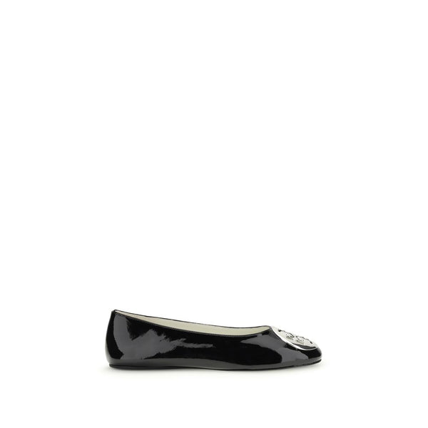 Tory Burch 100% Calf Leather Bos Taurus ballet flat in black