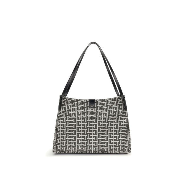 Balmain 47% Cotton shoulder bag in black