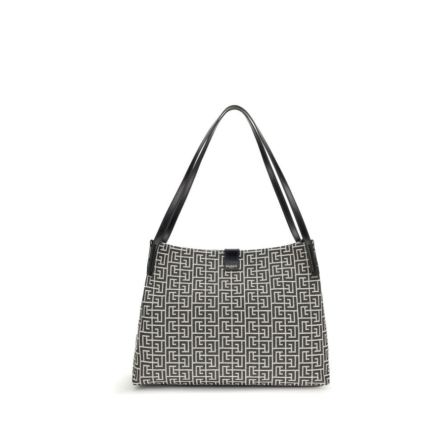 Balmain 47% Cotton shoulder bag in black