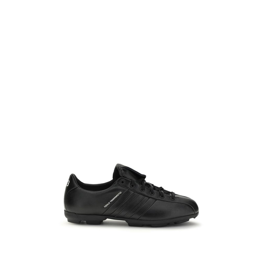 Y-3 UPPER 100% Calf Leather Bos Taurus; SOLE 100% Rubber sneaker in black