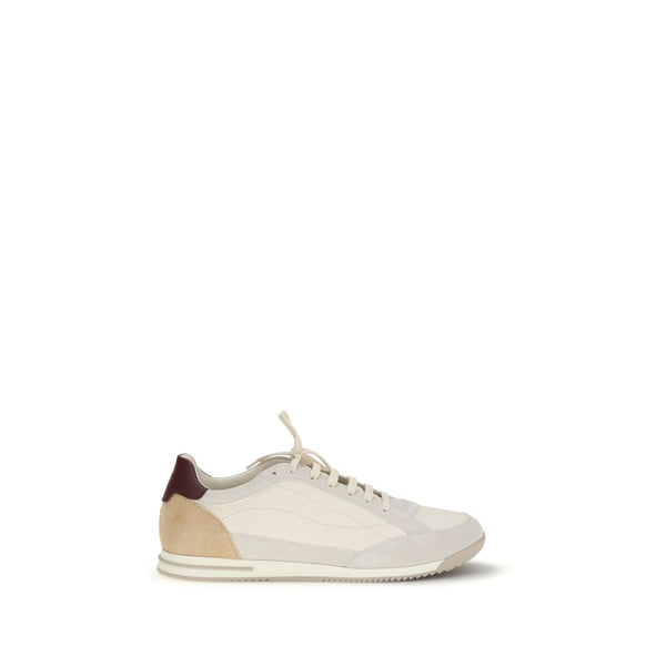 Brunello Cucinelli Upper 100% Calf Leather Bos Taurus sneaker in beige
