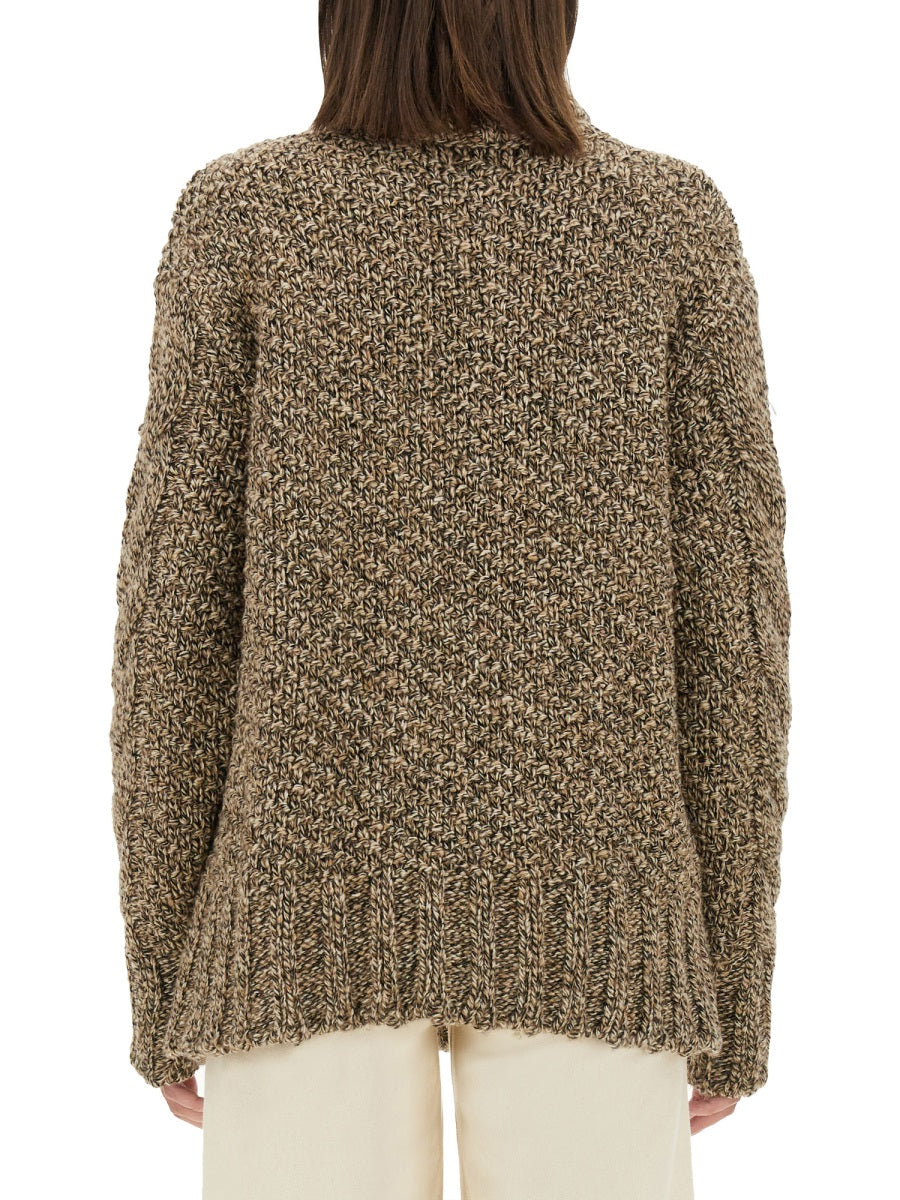 Wool Jersey Brown Camel Jumpers