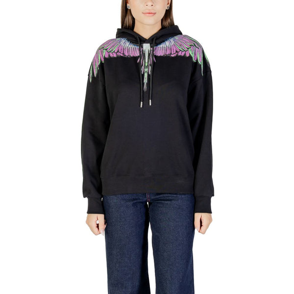 County Of Milan 100% cotton hoodie in black