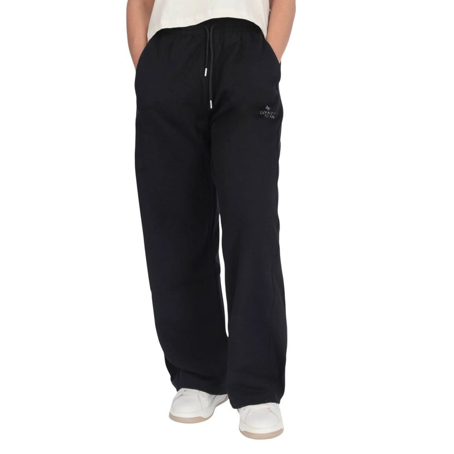 County Of Milan 100% cotton joggers in black