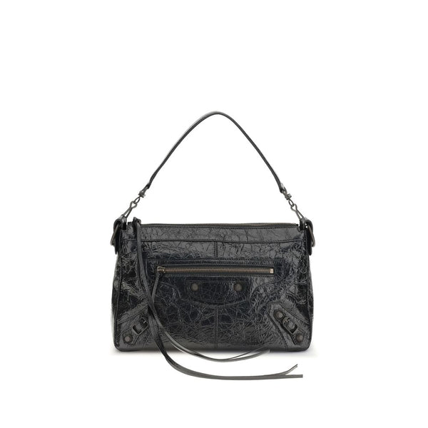 Balenciaga 100% Lamb Ovis Aries (Arena lambskin) shoulder bag in black