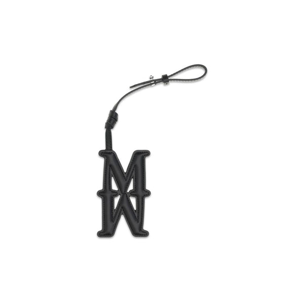 Max Mara 100% Calf Leather Bos Taurus key case in black